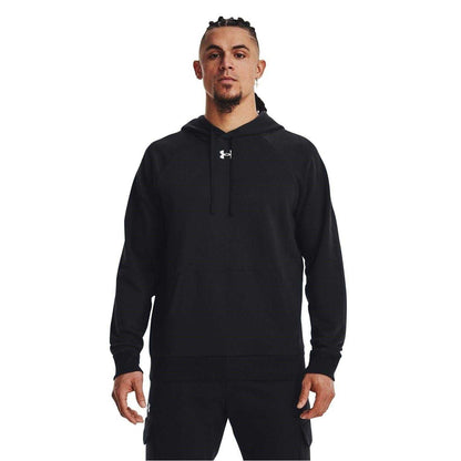 Black - Side - Under Armour Mens Fleece Hoodie