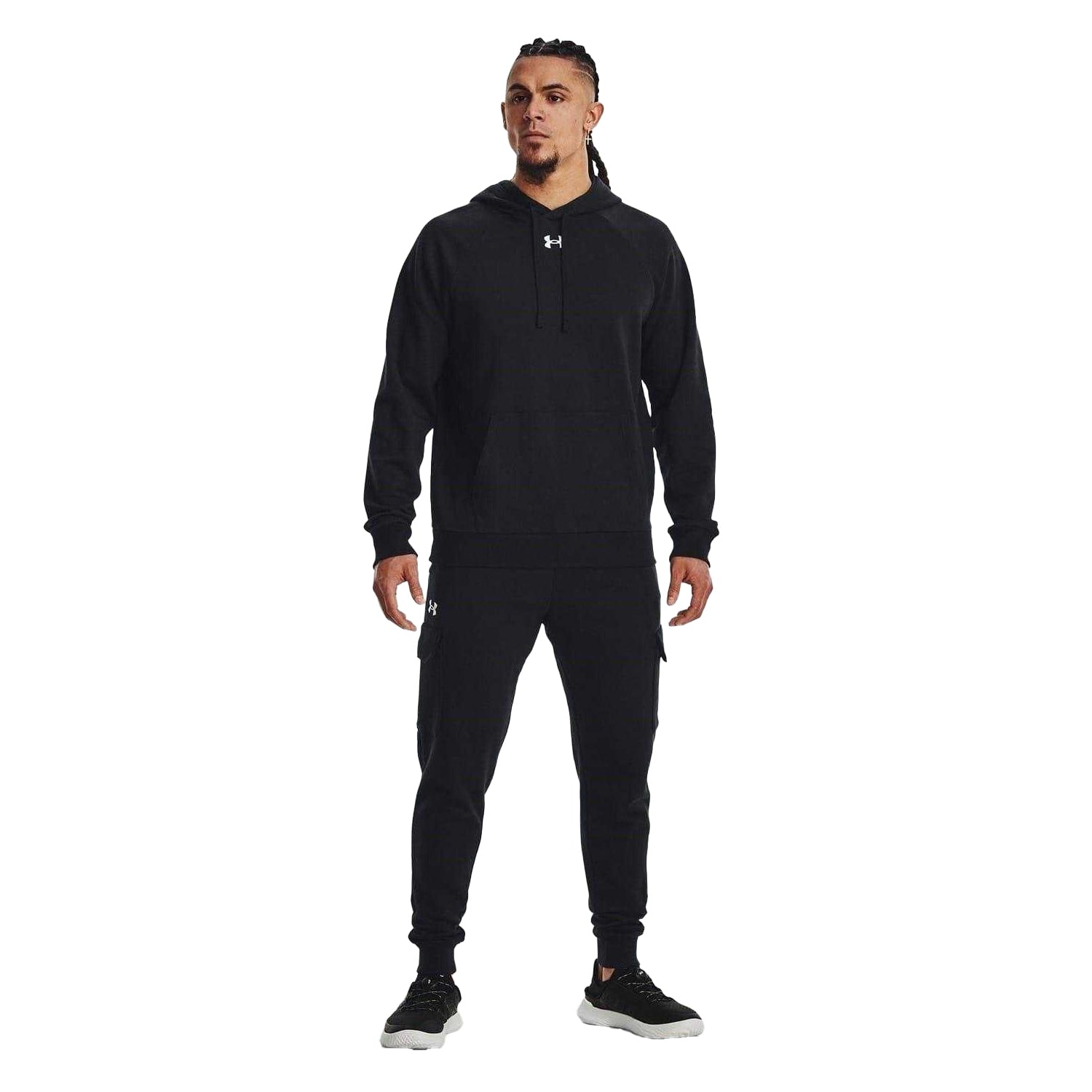Black - Lifestyle - Under Armour Mens Fleece Hoodie