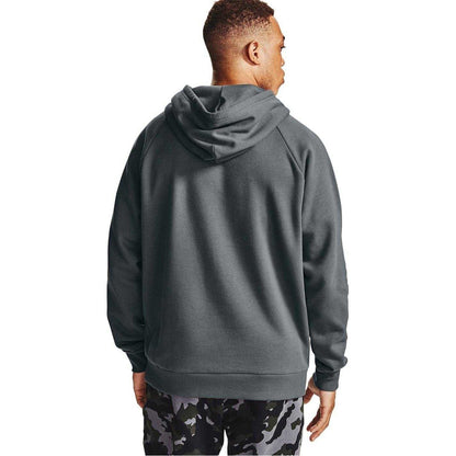 Frost Gray - Back - Under Armour Mens Fleece Hoodie