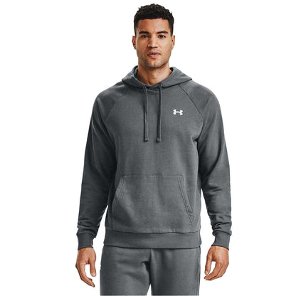 Frost Gray - Side - Under Armour Mens Fleece Hoodie