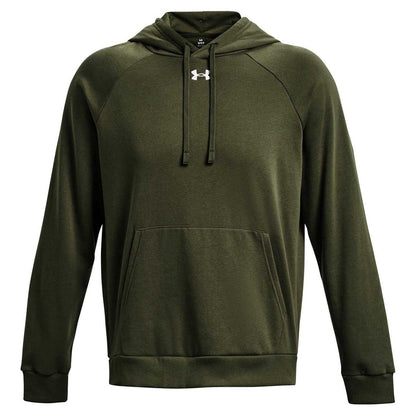 Marine-White - Front - Under Armour Mens Fleece Hoodie