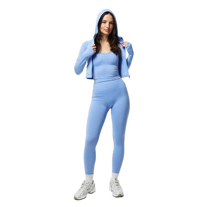 Brunnera Blue - Pack Shot - USA Pro Womens-Ladies Long-Sleeved Full Zip Hoodie