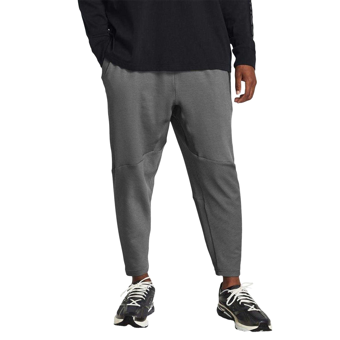 Grey - Lifestyle - Under Armour Mens Ribbed Jogging Bottoms