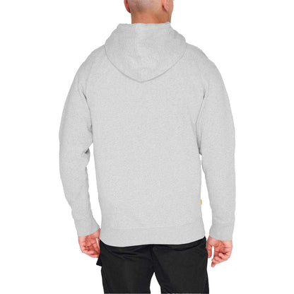 Medium Grey - Pack Shot - Timberland Mens Cotton Blend Lightweight Raglan Full Zip Hoodie