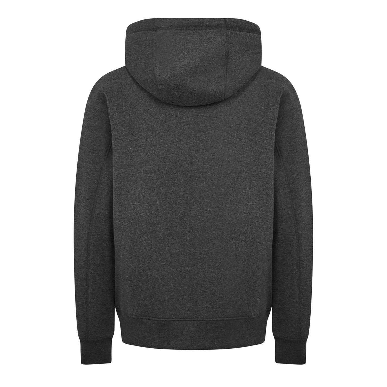 Charcoal Marl - Back - Firetrap Mens Graphic Fleece Hoodie