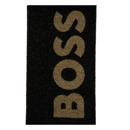 Black - Back - Boss Armin Logo Jacquard Scarf