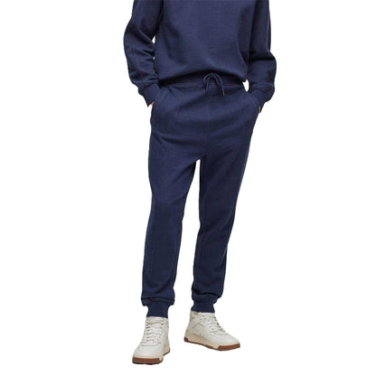 Blue - Lifestyle - Boss Mens Seglitchstitch Slim Jogging Bottoms