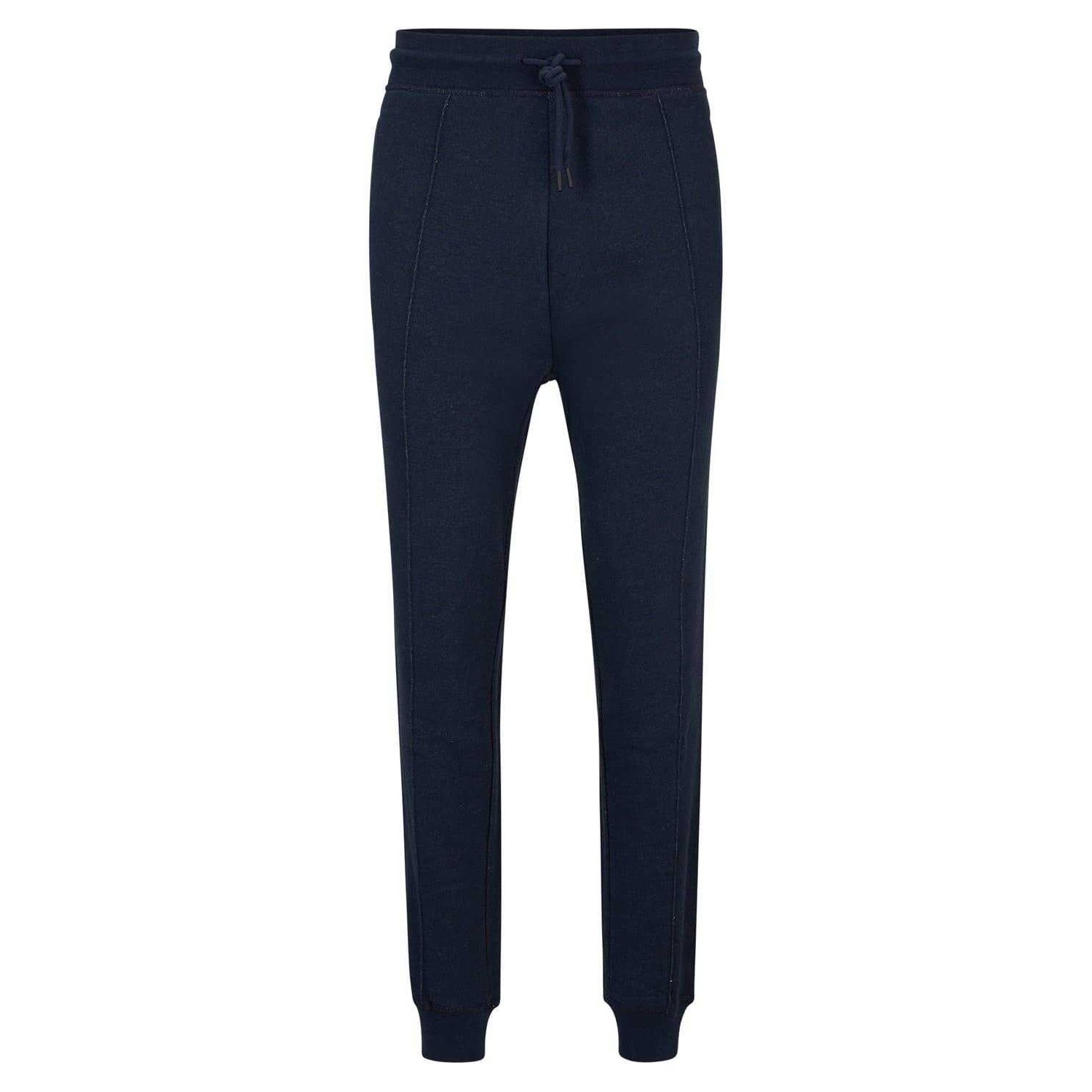 Blue - Front - Boss Mens Seglitchstitch Slim Jogging Bottoms