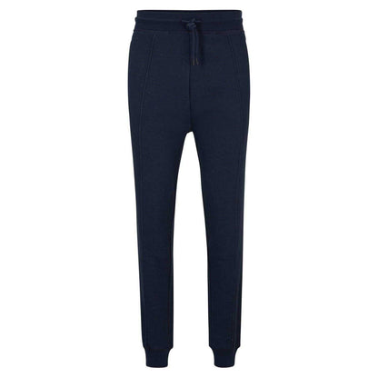 Blue - Front - Boss Mens Seglitchstitch Slim Jogging Bottoms