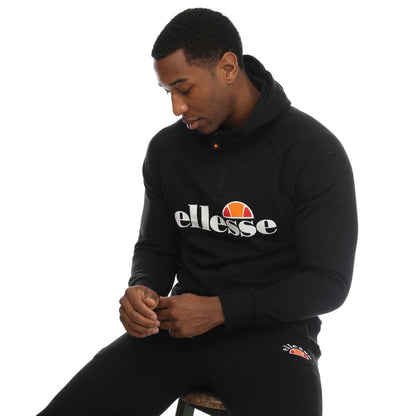 Black - Lifestyle - Ellesse Mens Cabbas Overhead Hoodie