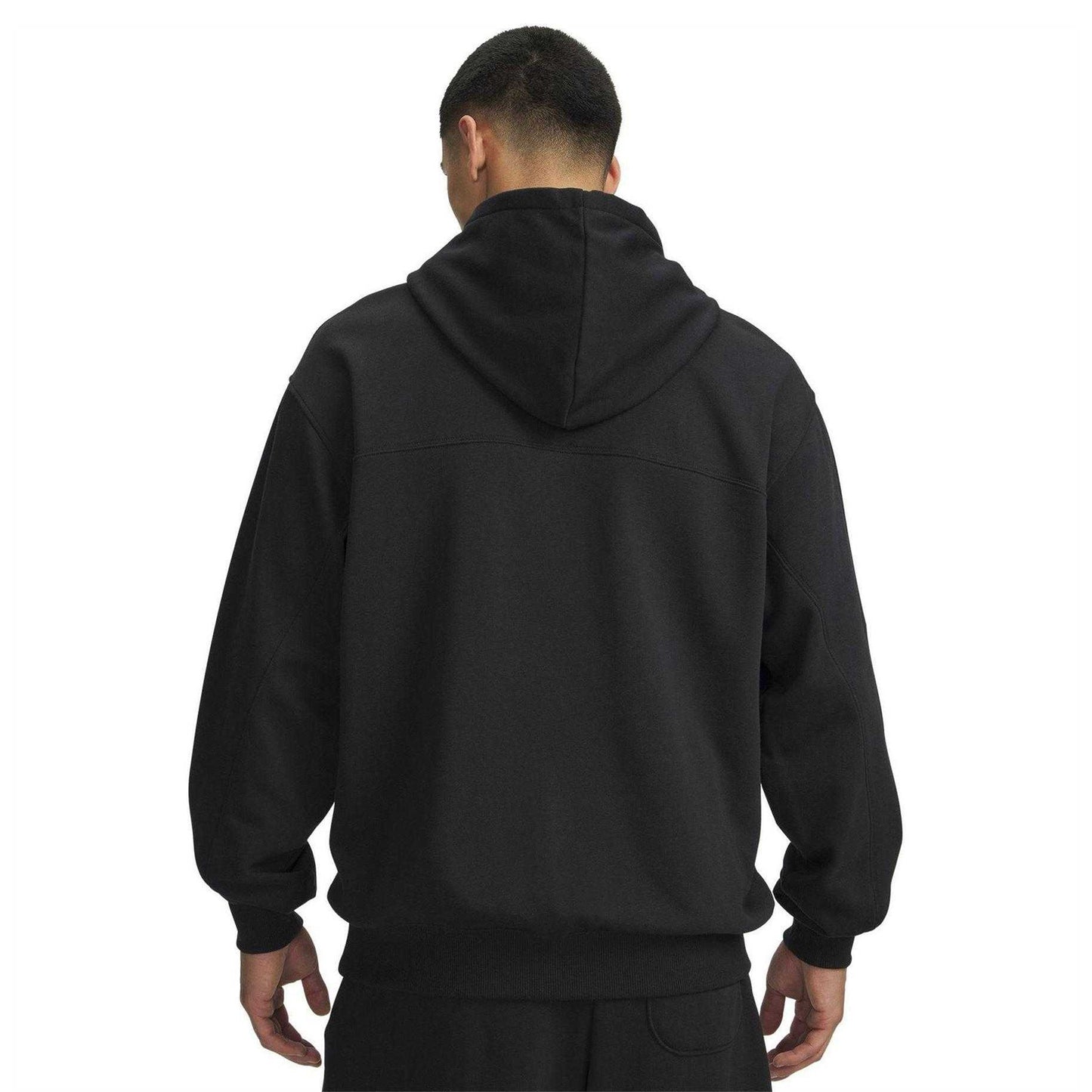 Black - Back - Under Armour Mens Rival Lightweight Relaxed Fit Hoodie