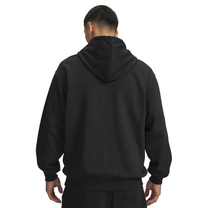 Black - Back - Under Armour Mens Rival Lightweight Relaxed Fit Hoodie