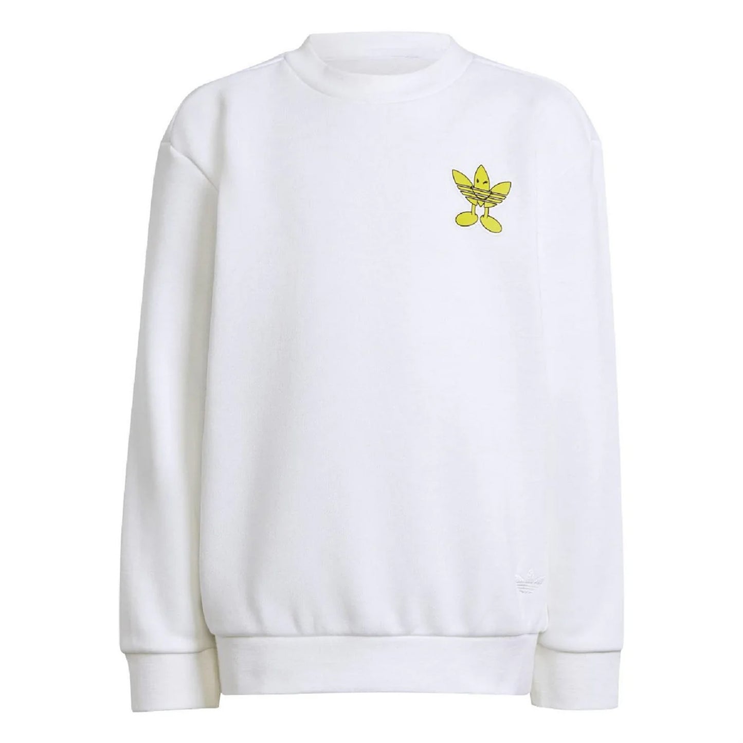 White - Side - SmileyWorld Childrens-Kids Loose Hoodie And Joggers Set