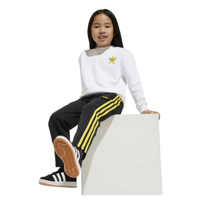 White - Pack Shot - SmileyWorld Childrens-Kids Loose Hoodie And Joggers Set