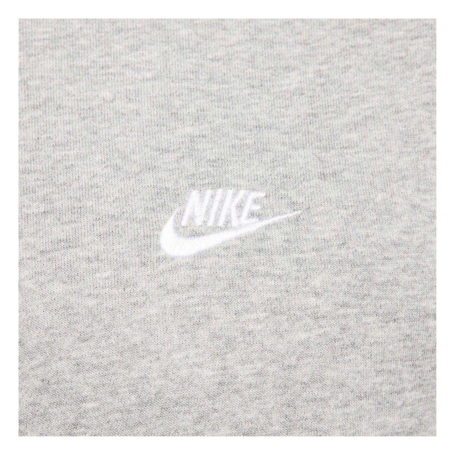 Heather Grey-White - Lifestyle - Nike Mens Club Regular Hoodie
