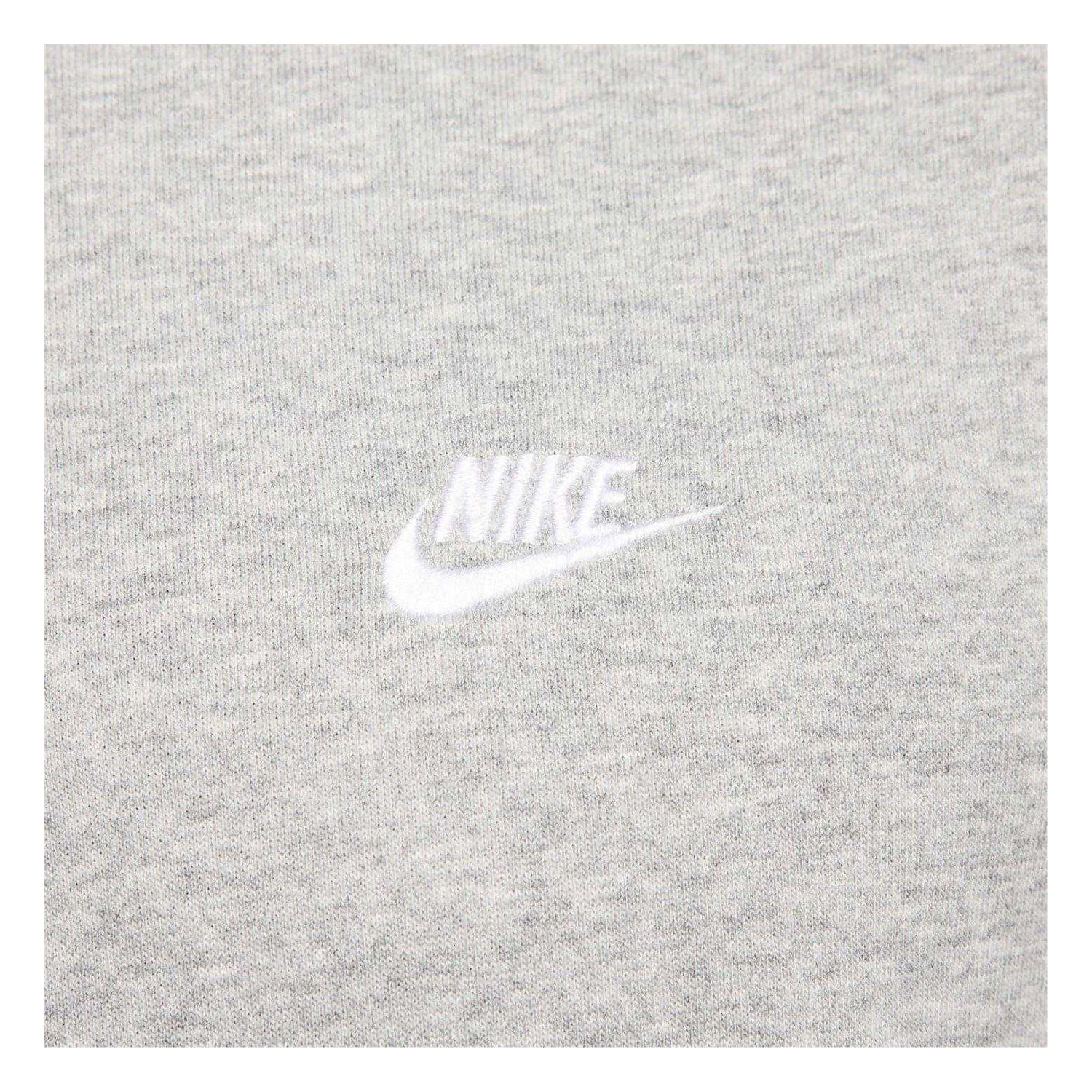 Heather Grey-White - Lifestyle - Nike Mens Club Regular Hoodie