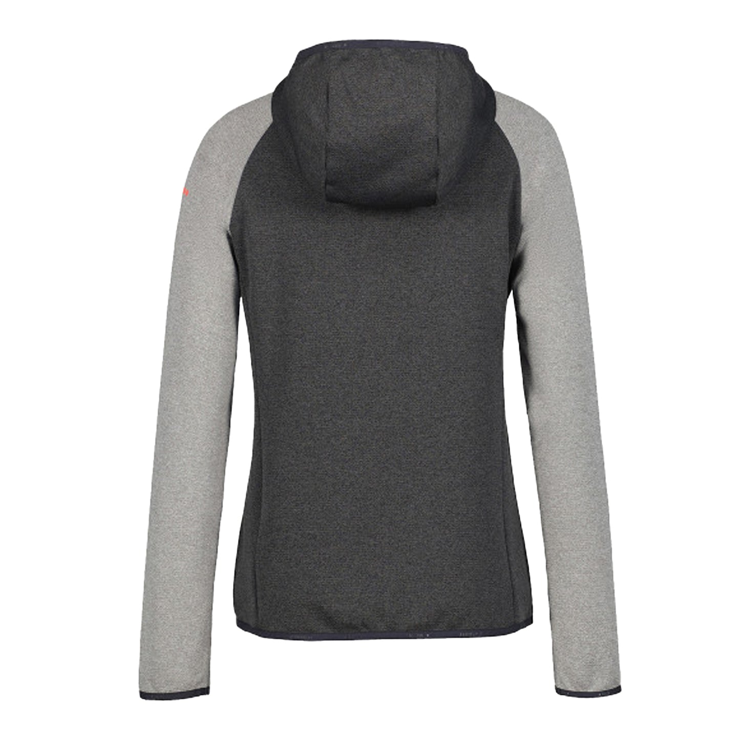 Lead Grey - Back - Icepeak Womens-Ladies Fleece Raglan Hoodie