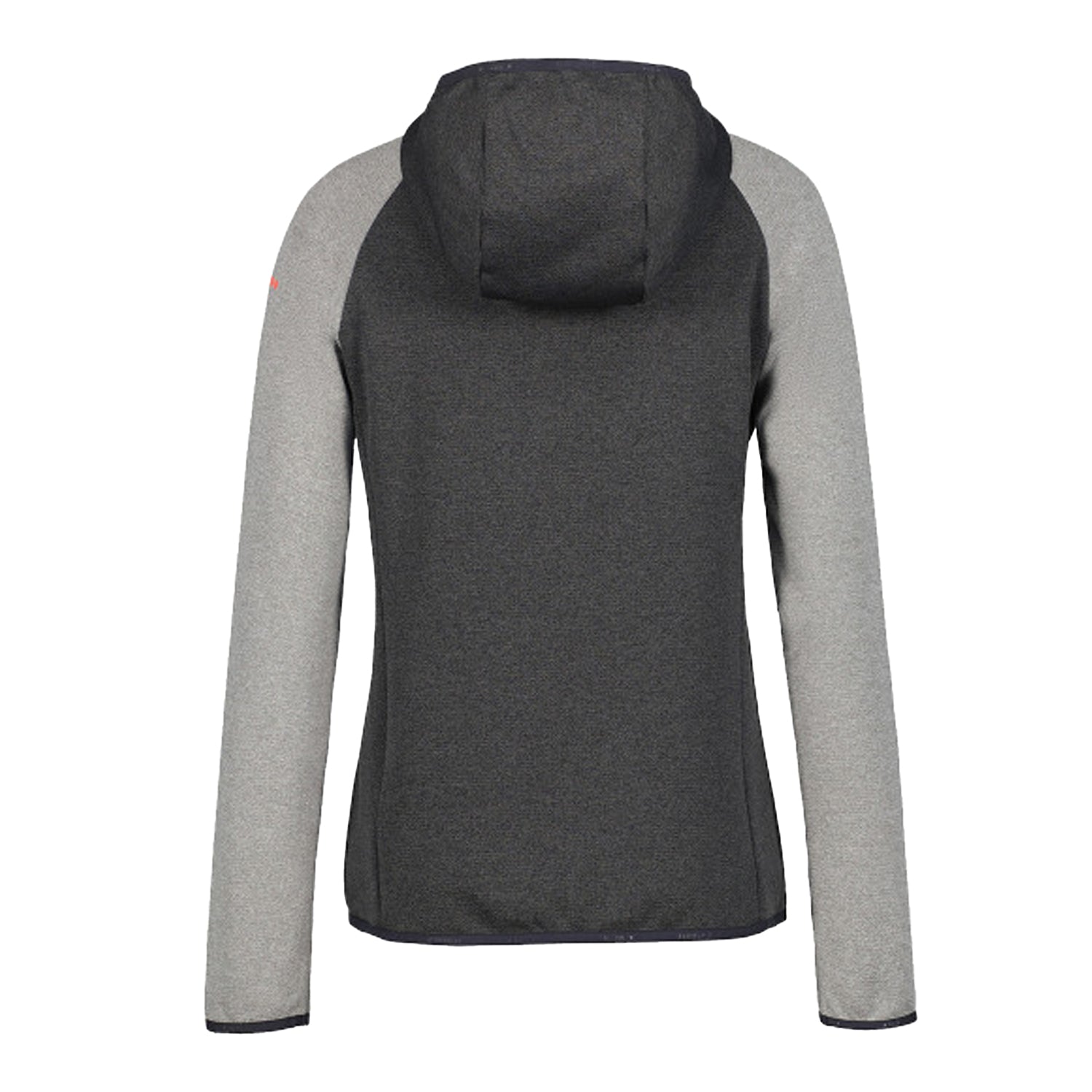 Lead Grey - Back - Icepeak Womens-Ladies Fleece Raglan Hoodie