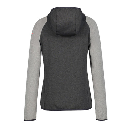 Lead Grey - Back - Icepeak Womens-Ladies Fleece Raglan Hoodie