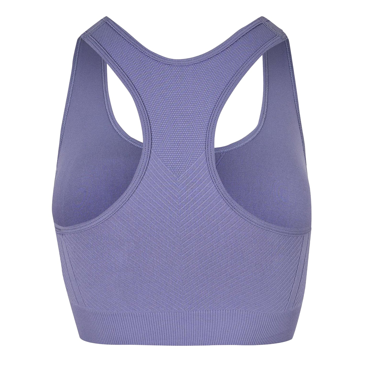 Clay - Back - USA Womens-Ladies Ribbed Seamless Sports Bra