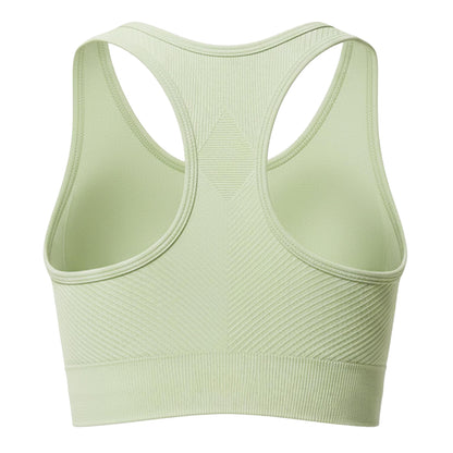 Pistachio - Back - USA Womens-Ladies Ribbed Seamless Sports Bra