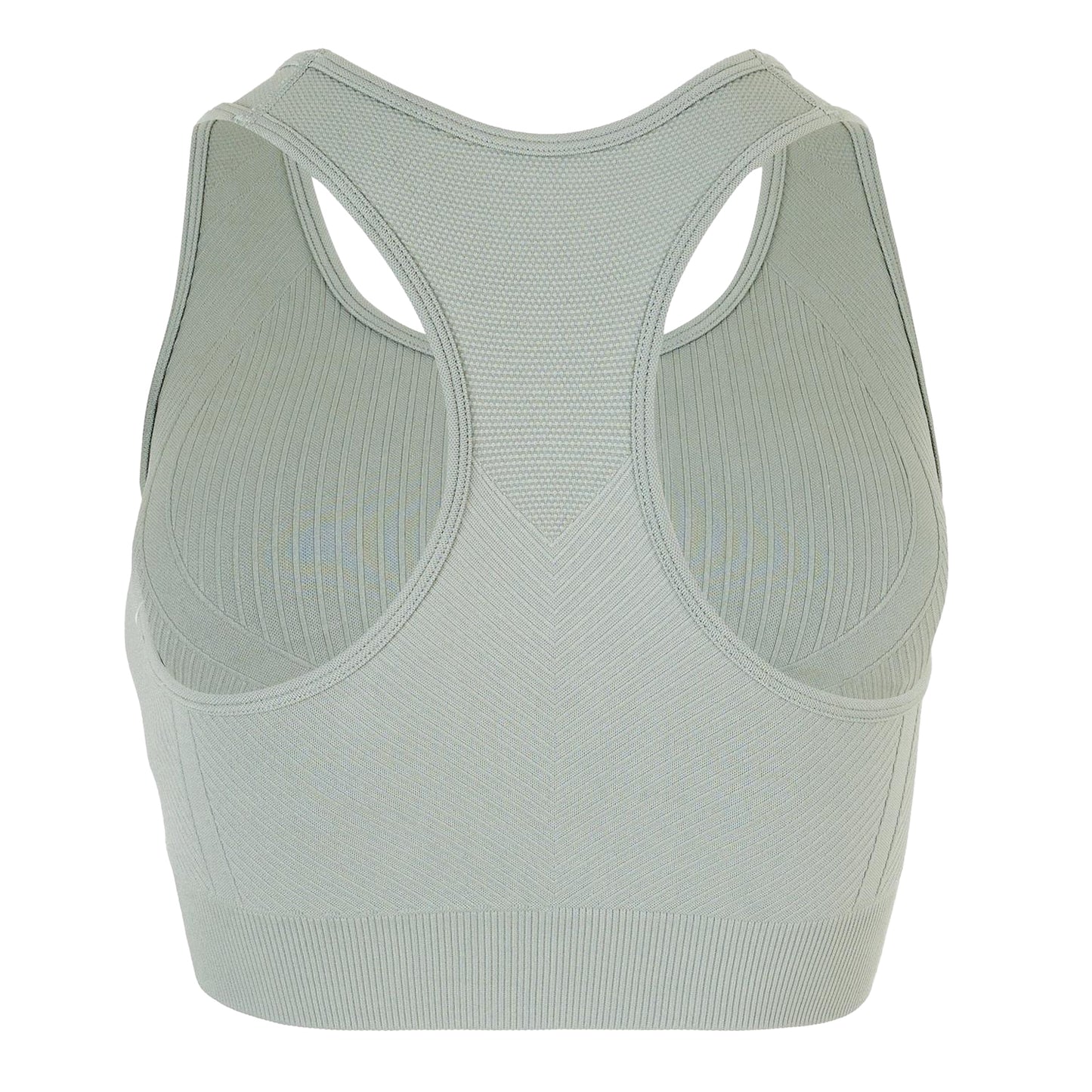 Sage - Back - USA Womens-Ladies Ribbed Seamless Sports Bra