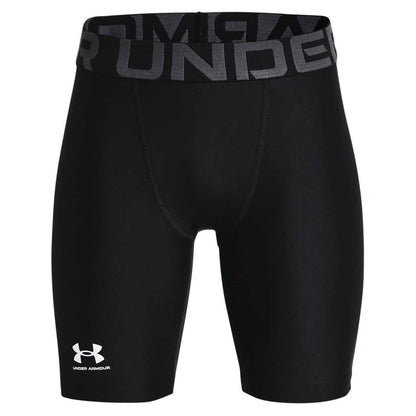 Black - Front - Under Armour Childrens-Kids HeatGear Compression Shorts