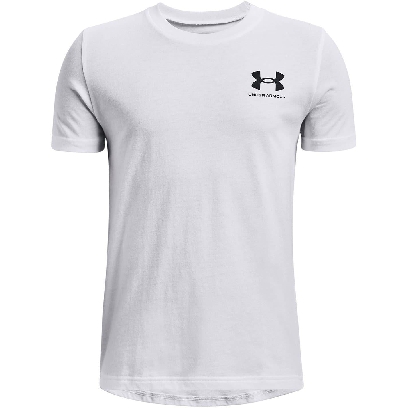 Blue - Back - Under Armour Boys Logo Short-Sleeved T-Shirt