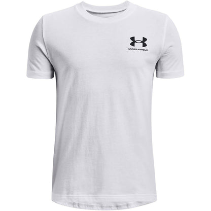 Blue - Back - Under Armour Boys Logo Short-Sleeved T-Shirt