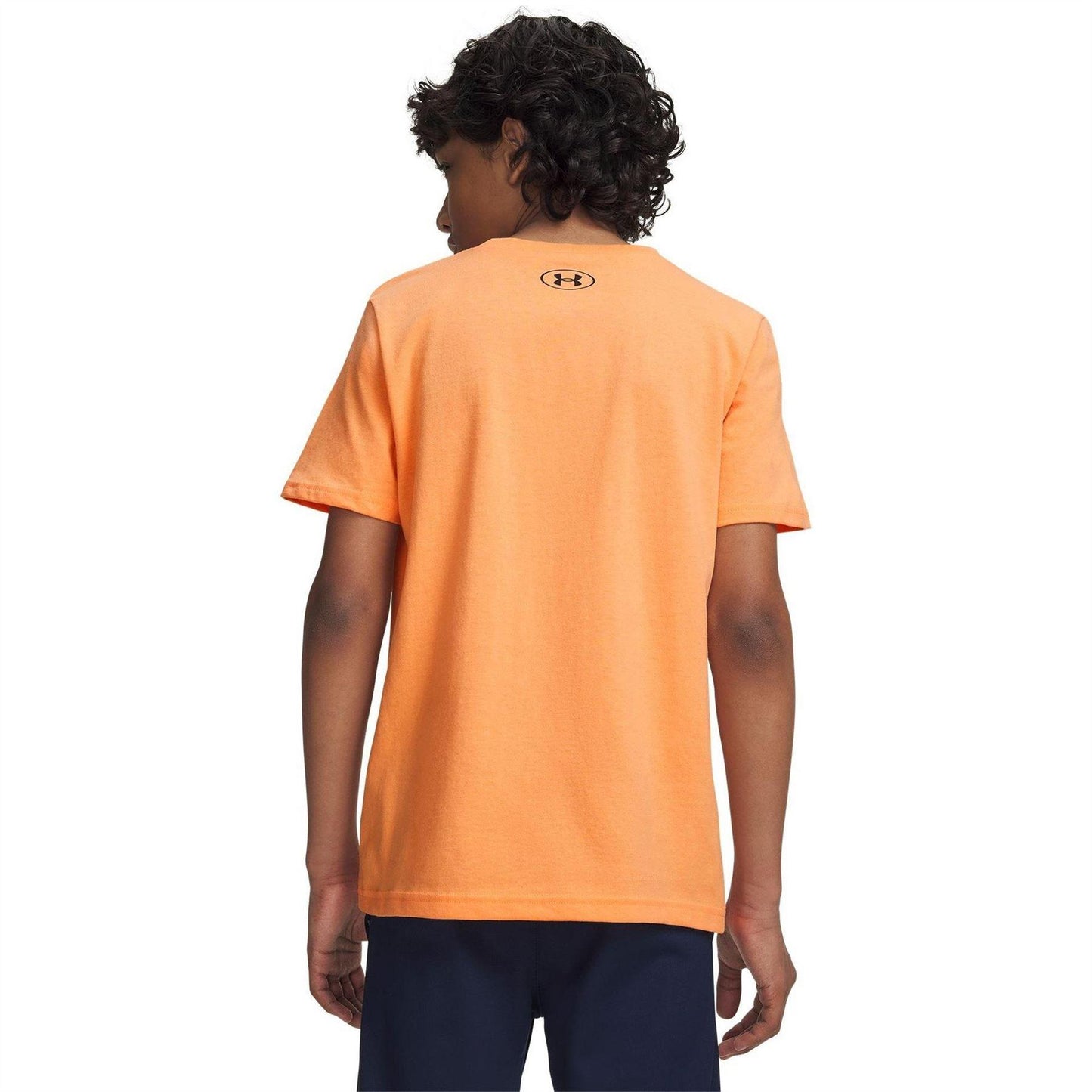 Orange-Black - Lifestyle - Under Armour Boys Logo Short-Sleeved T-Shirt