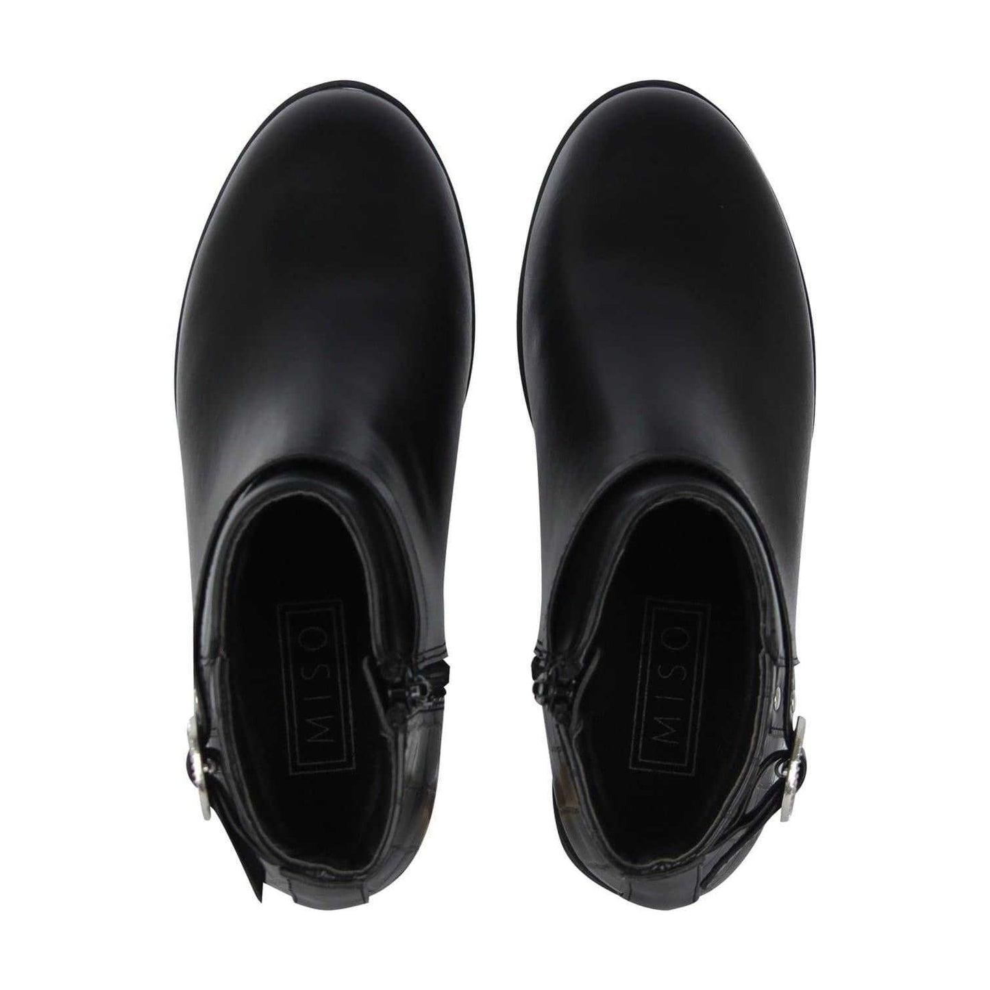 Black - Lifestyle - Miso Girls Buckle Ankle Boots