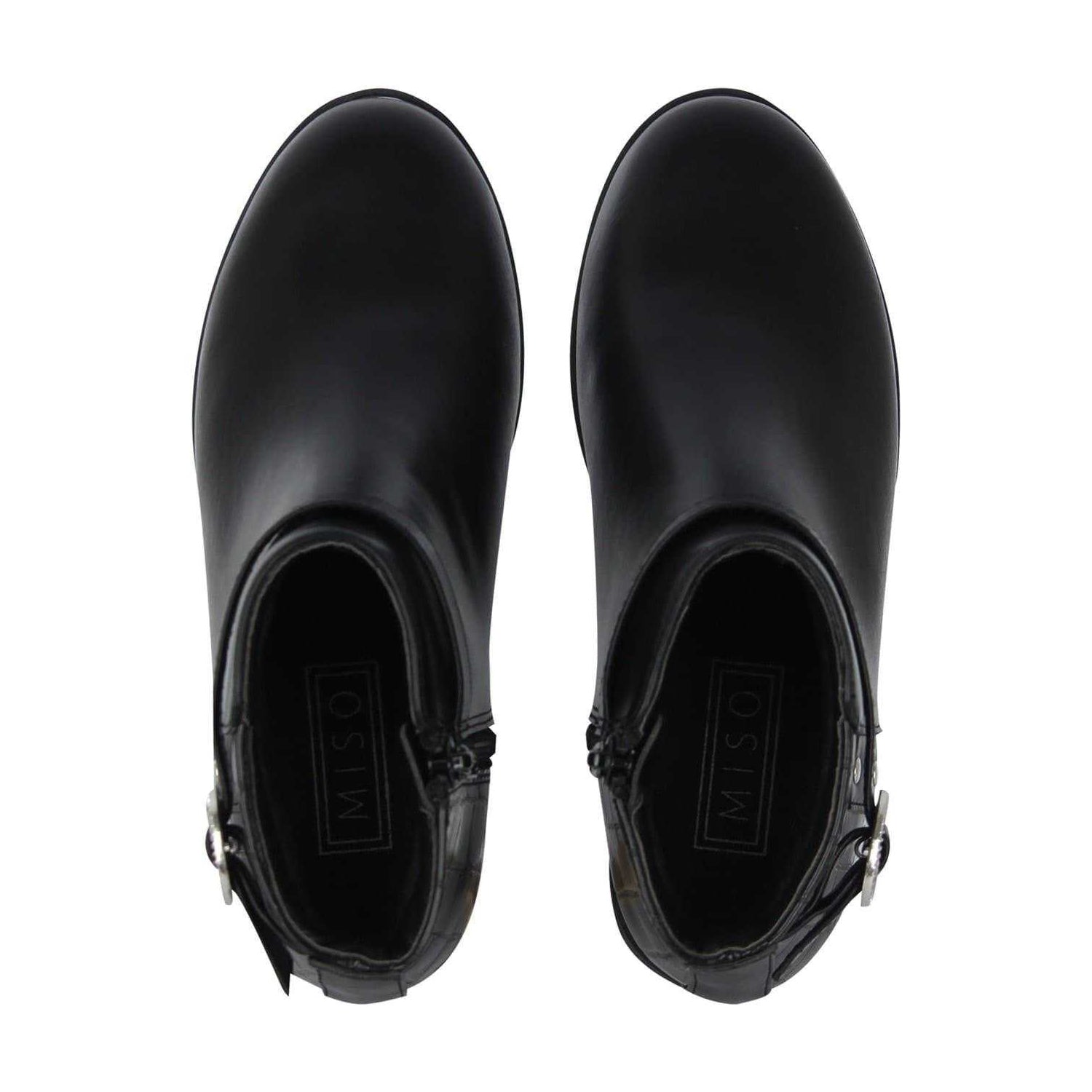 Black - Lifestyle - Miso Girls Buckle Ankle Boots