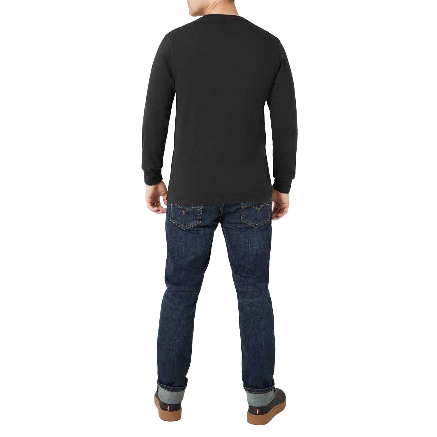 Black - Back - Levis Mens Bat Wings T-Shirt