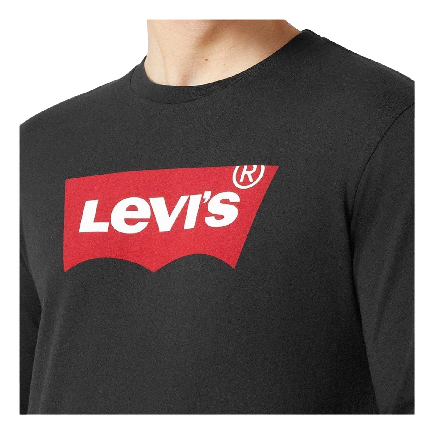 Black - Side - Levis Mens Bat Wings T-Shirt