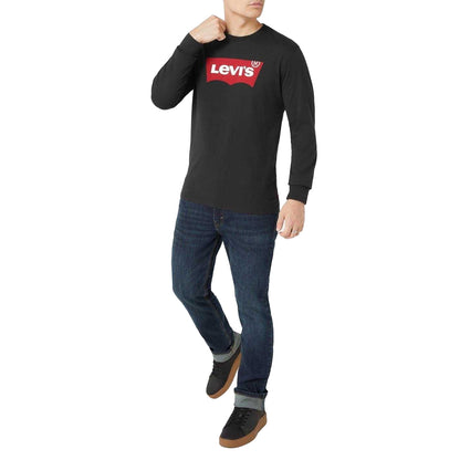Black - Pack Shot - Levis Mens Bat Wings T-Shirt