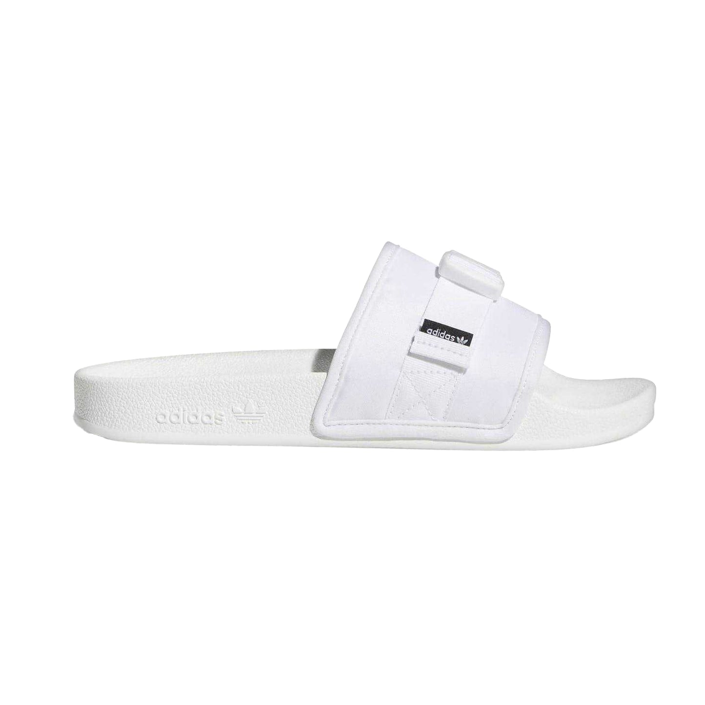 White - Lifestyle - Adidas Womens-Ladies Adilette Textile Summer Flat Sliders