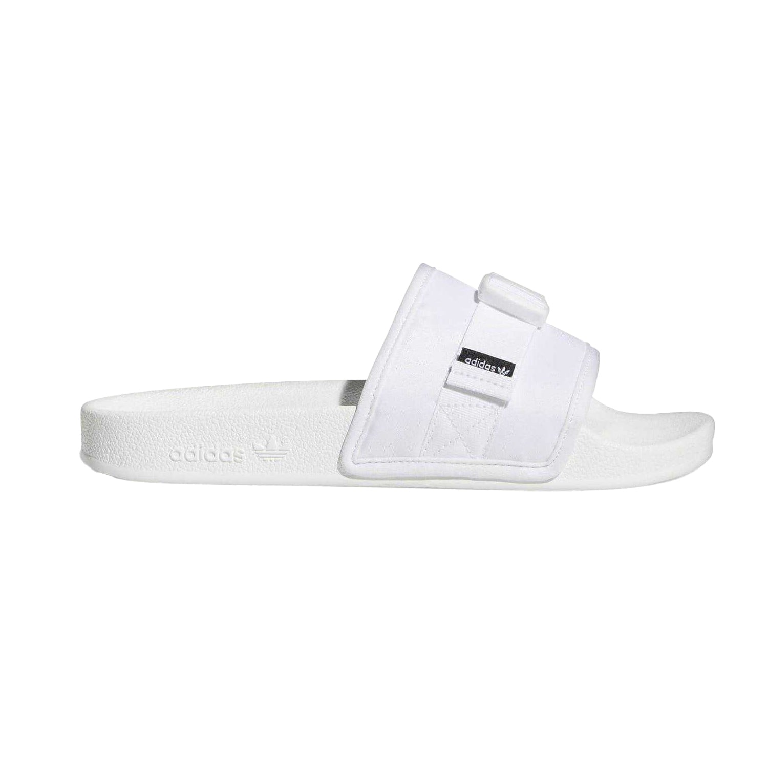 White - Lifestyle - Adidas Womens-Ladies Adilette Textile Summer Flat Sliders