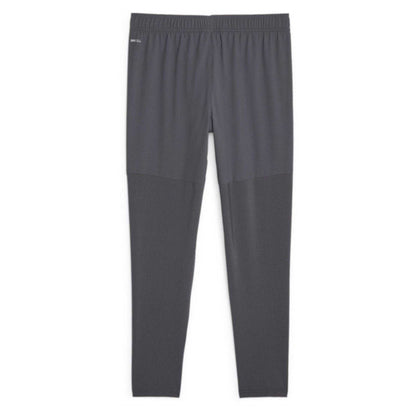 Grey - Back - Puma Womens-Ladies Manchester City FC Tapered Jogging Bottoms