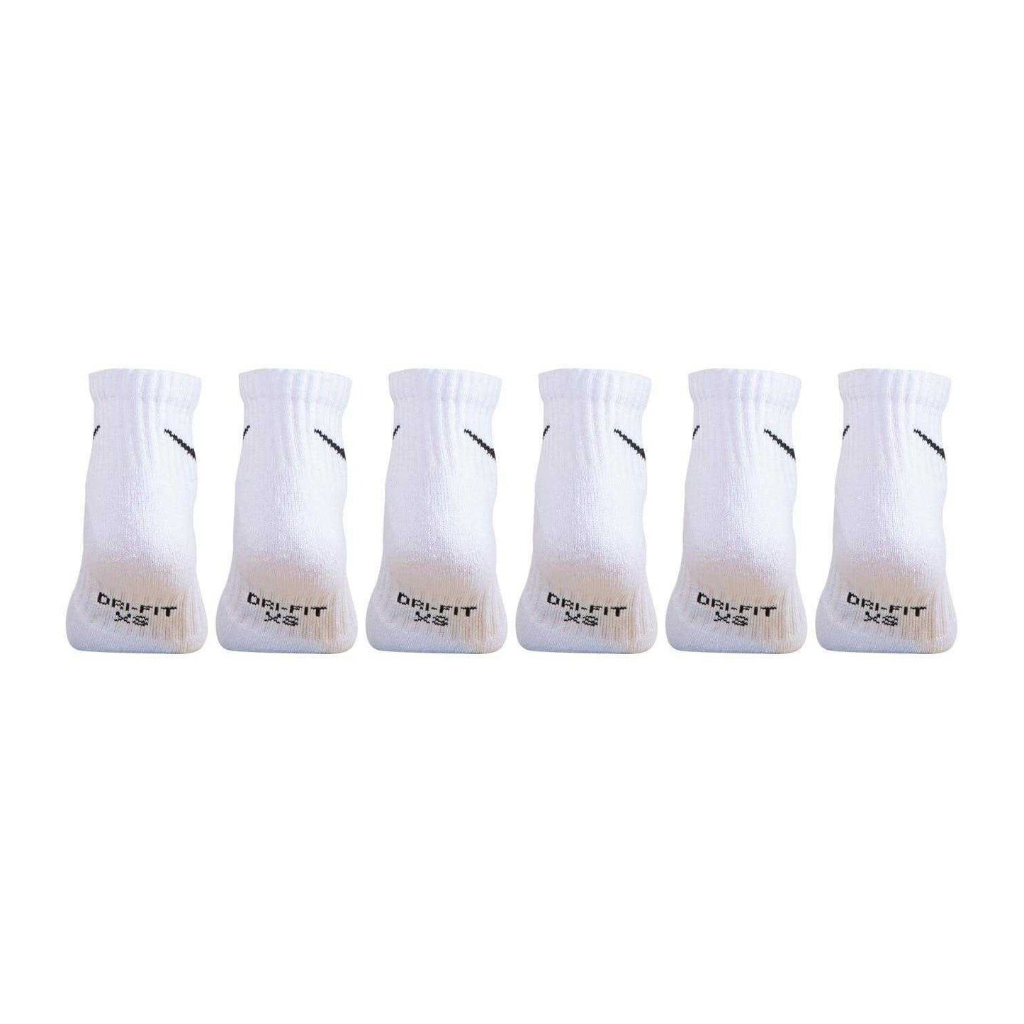 White - Back - Nike Childrens-Kids Quarter Socks (Pack of 6)