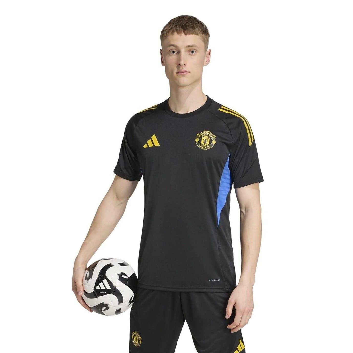 Black - Side - Adidas Unisex Adult 2025-2026 Manchester United FC Football Jersey