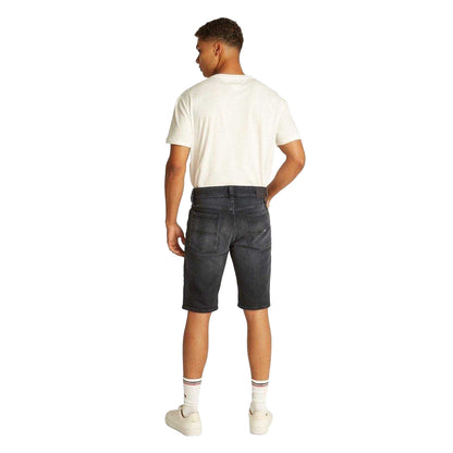 Black Denim - Pack Shot - Tommy Jeans Mens Ronnie Denim Shorts