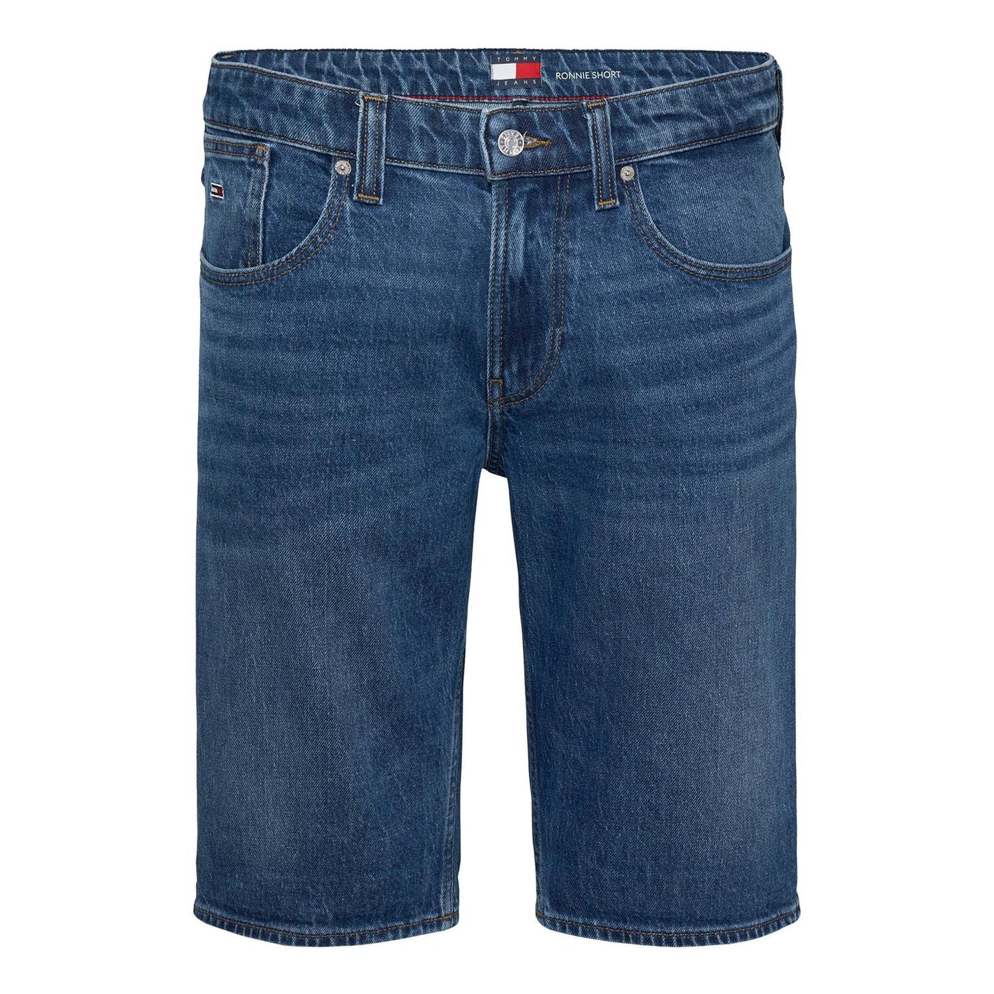 Dark Denim - Front - Tommy Jeans Mens Ronnie Denim Shorts