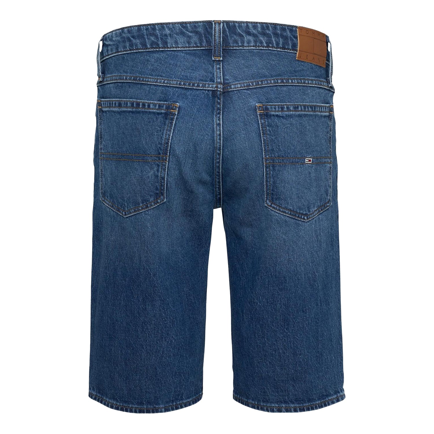 Dark Denim - Back - Tommy Jeans Mens Ronnie Denim Shorts