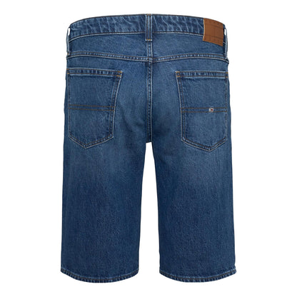 Dark Denim - Back - Tommy Jeans Mens Ronnie Denim Shorts