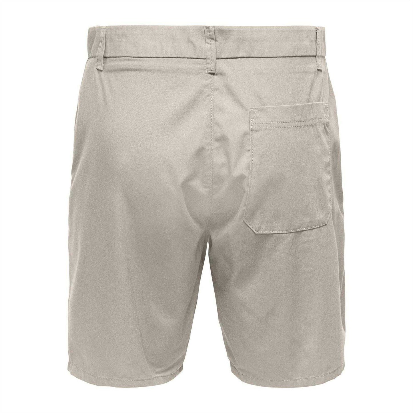 Silver - Back - Only and Sons Mens Chino Shorts