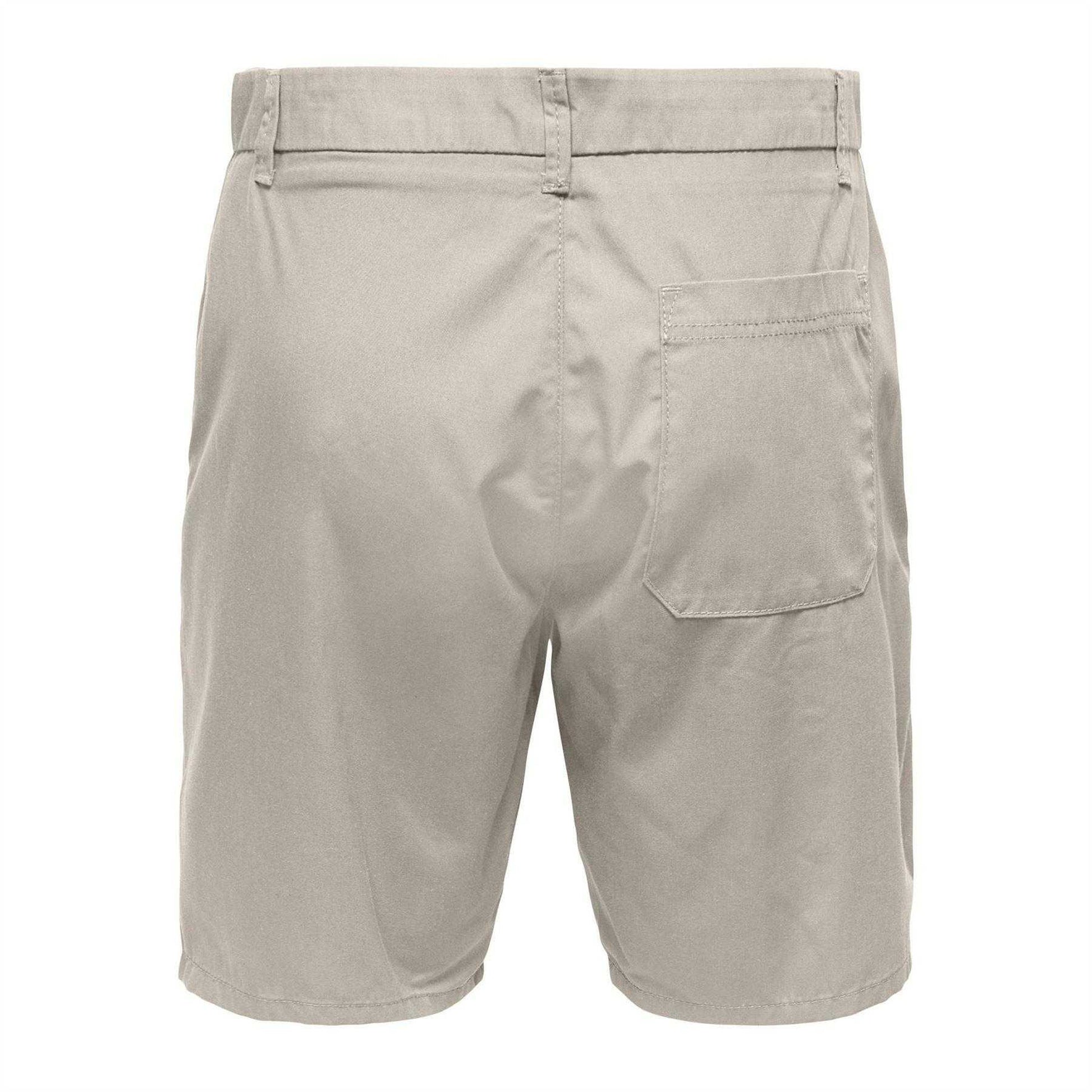 Silver - Back - Only and Sons Mens Chino Shorts