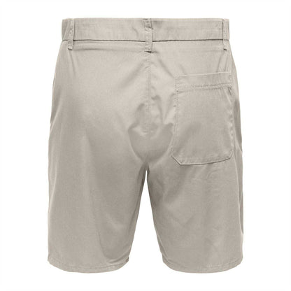 Silver - Back - Only and Sons Mens Chino Shorts