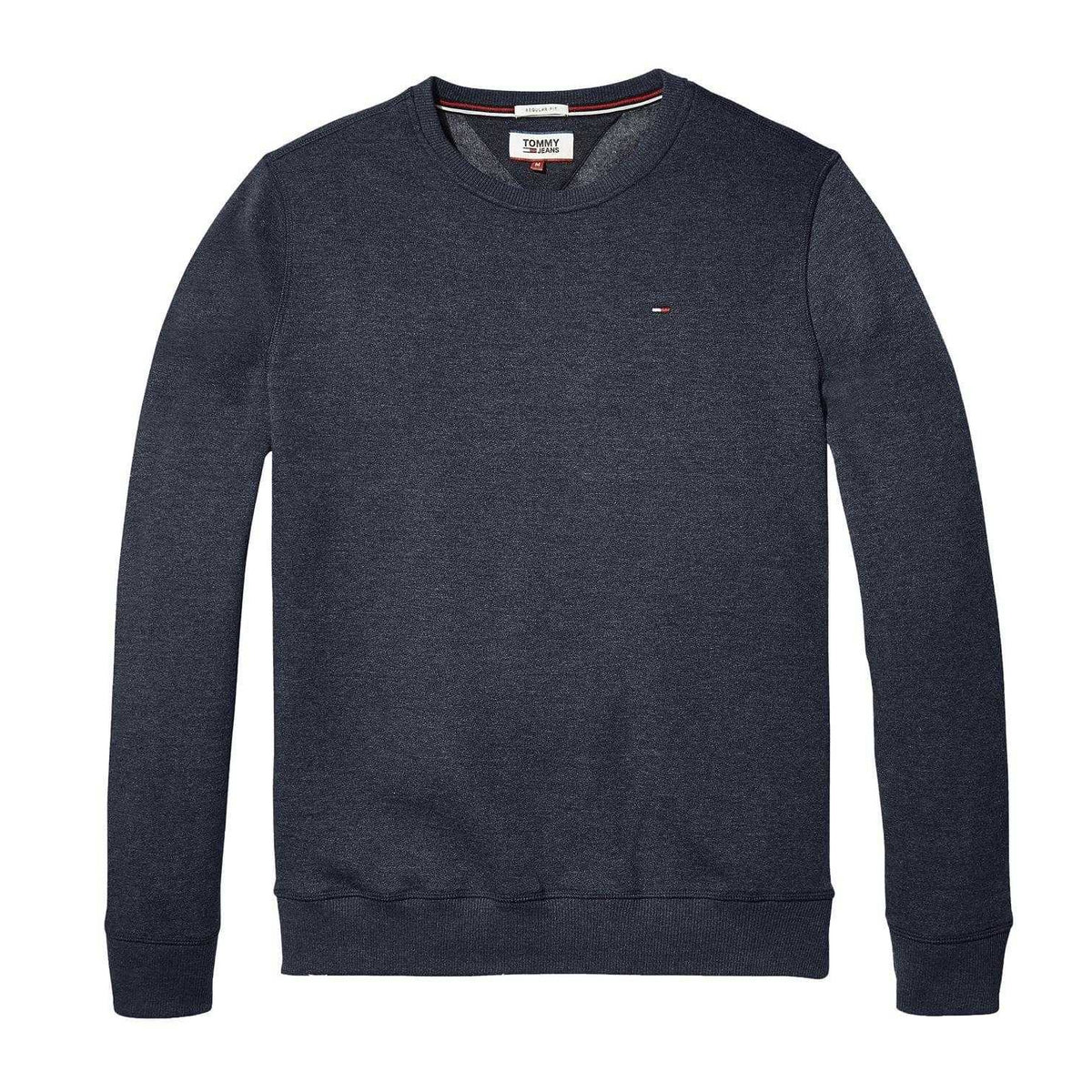 Navy - Front - Tommy Jeans Mens Fleece Lined Sweatshirt