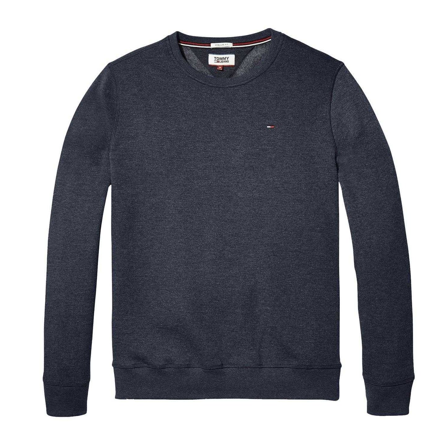 Navy - Front - Tommy Jeans Mens Fleece Lined Sweatshirt