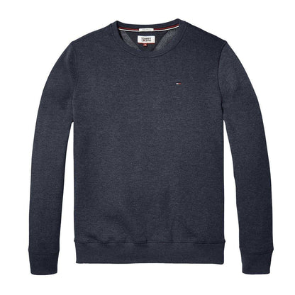 Navy - Front - Tommy Jeans Mens Fleece Lined Sweatshirt